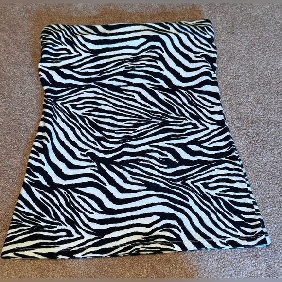 Express Y2K zebra print tub top🦓 - Picture 1 of 8